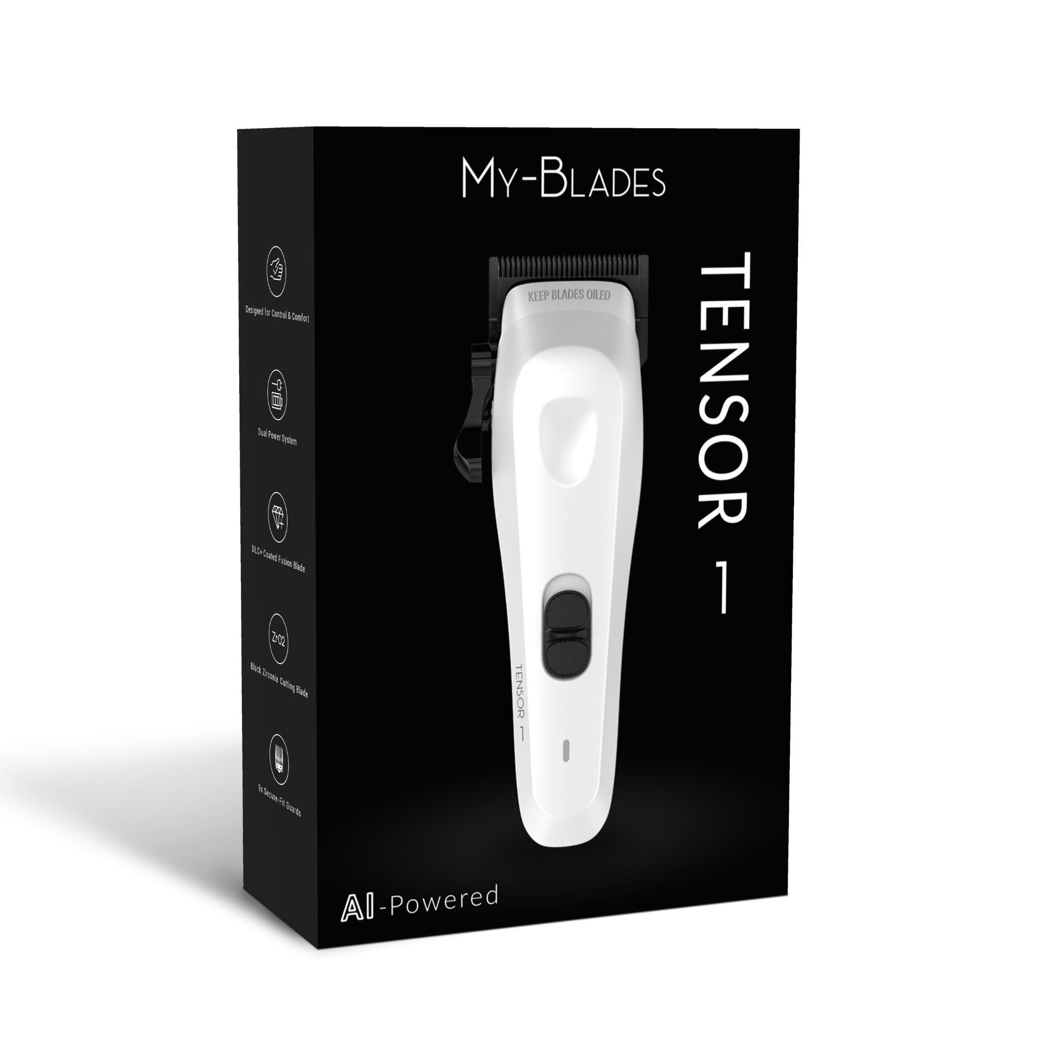 Tensor 1 White – 人工智能驱动的专业理发师和理发器